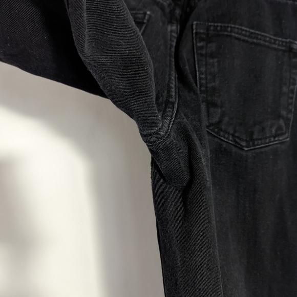 PRINCESS POLLY High Rise Raw Hem Distressed Black Jeans Size 0 - Picture 10 of 12